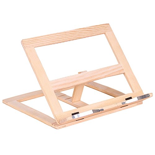 fancyus Holz verstellbar Book Ständer Kochbuch Halter Lesung Schreibtisch