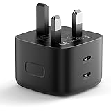 UGREEN 65W USB C Charger Plug 2-Port GaN Type C Fast Wall Power Adapter Compatible with Macbook Pro/Air, iPhone 14/13, iPad A