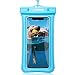 Produktbild Orville wasserdichte Handyhülle, 1PC Wasserfeste Handyhülle mit Trageschlaufe für iPhone X/XS / 8/7 / 6s / 6 Plus, Moto G6 bis 6", Fit für Schwimmen, Angeln, Surfen (Blue)