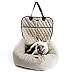 Produktbild Funktionelle Pet Front Sitzbezug für alle Autos Deluxe Pet Soft Car Booster Bett Lounge wasserdicht Nylon Material - Beige, 50x60x60cm