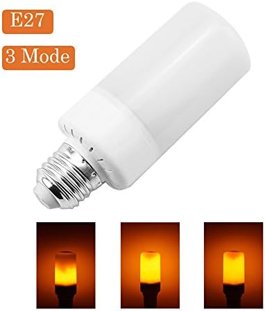 MixtoMax E27 Flame Effect Bulbs ES LED Flame Lamp Vintage Flaming Light Bulb with 3 Lighting Modes Simulated Decorative Atmosphere Lamps for Hotel/ Bars/ Home Decoration (E27)