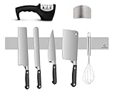 ✅ INSTALACIÓN DEL IMÁN & GARANTÍA DE POR VIDA: con cada kit de accesorios de cocina, se incluyen los tornillos de montaje necesarios para montar el soporte con imán de pared de acero inoxidable de 40 x 1,5 x 4,7 cm. Nunca se oxidará, y los objetos metálicos que coloques permanecerán en su lugar. Se incluyen instrucciones completas. O te encanta o te la compramos de vuelta ¡sin preguntas!