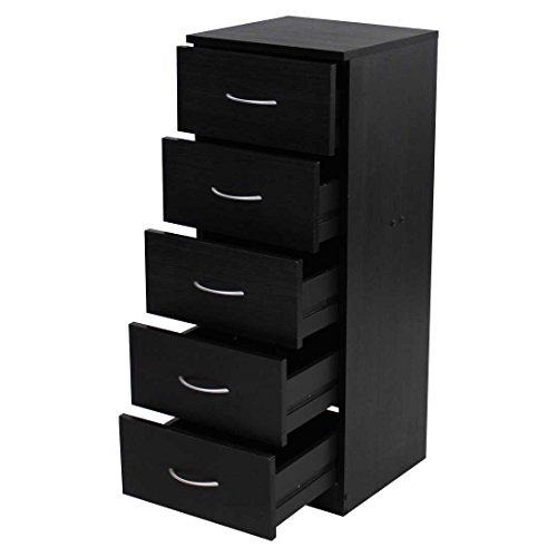 Devoted2home Chest Of Drawers With Silver Handle Wood Draws