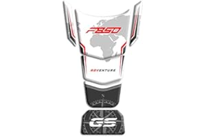 AZGRAPHISHOP 3D RESIN TANK PROTECTOR COMPATIBLE WITH BMW F 850 GS Adventure 2022 GP-757 (WHITE)