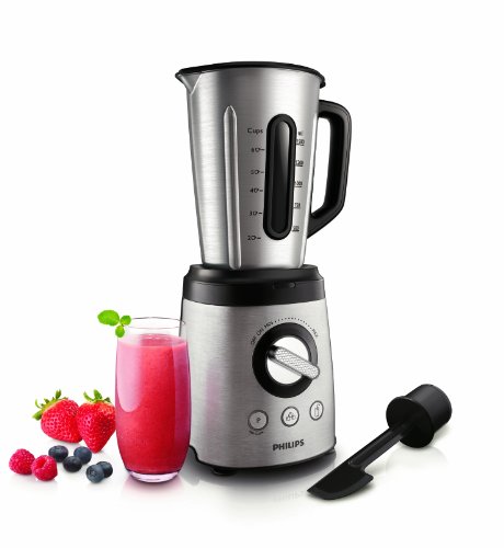 Philips HR2097/00 - Batidora Avance Collection 800 W, jarra de acero inoxidable de 2 litros con espátula