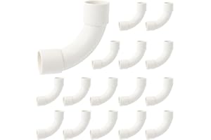 GOIYZTTR 20 Pezzi Curva di Raccordo 90°per Tubo Rigido Passacavi, Curva di Raccordo 90°Diametro 20mm Isolamento Impermeabile Bianco,Universale