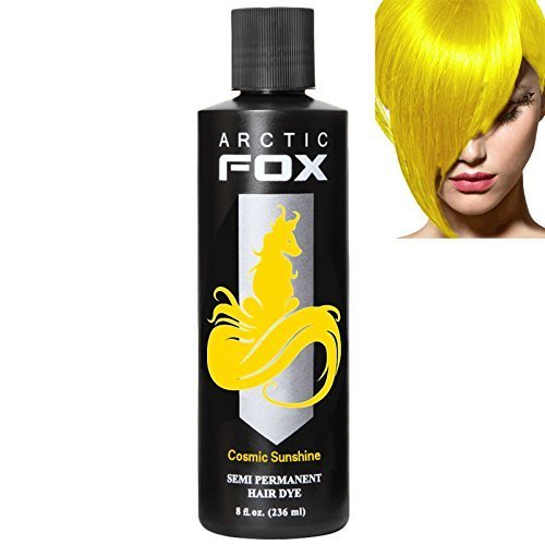 ARCTIC FOX 100% VEGAN SEMI PERMANENT HAIR COLOUR DYE (8oz, COSMIC SUNSHINE)