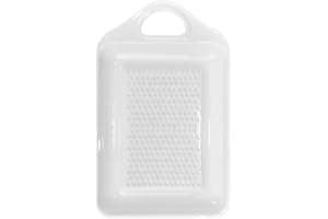 KICHVOE Ceramic Ginger White Garlic Plate Porcelain Ginger Tool Vegetable Grinding Tools Kitchen Food with Handle for Baby Food Fruits Onion