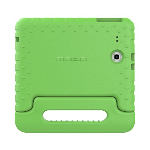 MoKo Tab E 9.6 Hülle Case – MoKo Superleicht EVA Stoßfest Kinderfreundlich Kinder Schutzhülle mit umwandelbarer Handgriff Handle und Standfunktion für Samsung Galaxy Tab E 9,6 Zoll Tablet-PC, Grün - 8