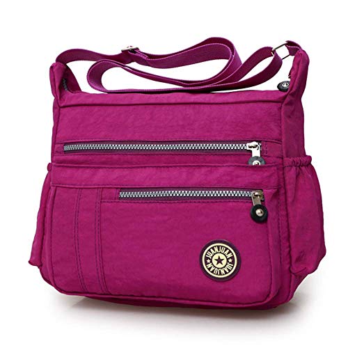 Preisvergleich Produktbild JTSYHfrauen aus Oxford Taschen einheitlichen Schultertaschen geneigt leinwand Taschen,Violet