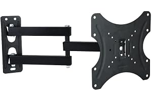 Bectro Full Motion TV Wall Mount for 14-42 Inch Screens Articulating Arm Extension Tilt & Swivel for LED, LCD, OLED Flat Panel TVs Low Profile, Space Saving Max VESA 200x200mm 35 Kg Capacity