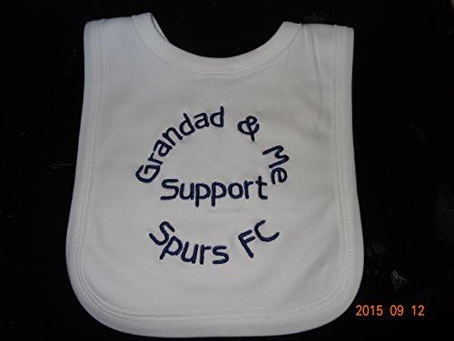 PERSONALISED SPURS BIB - FUN GIFT - BEAUTIFULLY EMBROIDERED - QUICK DISPATCH - NAME CAN BE CHANGED