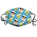 Produktbild Face Masks with Design, Anti Dust Face Mouth Cover Mask, Anti Germ/Flu/Air Protection Cute Earloop, Washable and Reusable Mouth Cover (Banana and Nutella)