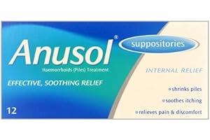 HayMax Anusol Suppositories 12 Haemorrhoid Pain Relief Suppositories