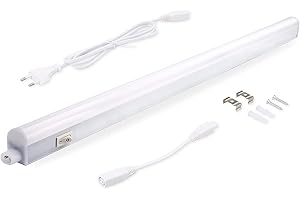 da LIGHT Led Unterbauleuchte Küche 8W 42,5cm 850lm 4000k Neutralweiß Unterbau Lichtleiste Küchenlampe Schrankbeleuchtung Superhell Weiß für Küche Schrank Erweiterbar durch Stecksystem
