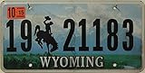 USA Nummernschild WYOMING ~ US Kennzeichen Motiv Cowboy...
