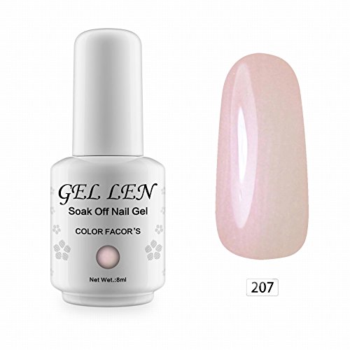 Gellen auflösbarer Nagellack Shellac UV Led nagellack Farblack 8ml 207