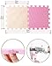 J&Y Pure Colour Kids Soft Flooring Puzzle Mats for Children Jigsaw Mat EVA Foam Play Mat - Pink & Beige (25pcs)