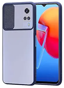 A3sprime Back Cover for Vivo Y51 |Shockproof Slide Camera Lens Protection Back Cover| Colour - Blue