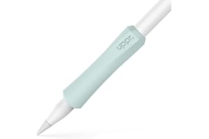 UPPERCASE Designs NimbleGrip Premium Silicone Ergonomic Comfort Grip Holder, Dual Sided Design, Compatible with Apple Pencil Pro, USB-C, 2nd and 1st Generation (Sage, 1 Pack)