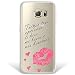 Produktbild Samsung Galaxy S6 Edge Hülle, WoowCase® [Hybrid] Handyhülle PC + Silikon für [ Samsung Galaxy S6 Edge ] Phrase und Lippen - Tienes tres opciones te beso, me besas o nos besamos Handytasche Handy Cover Case Schutzhülle - Transparent