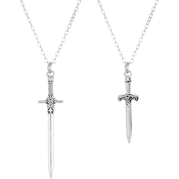 Collana Da Uomo Con Spada / Ciondolo Con Pugnale Gotico / Gioielli - Foto 5