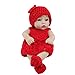 Produktbild xMxDESiZ Neugeborenenen-Puppe aus Silikon zum Baden und Schlafen, Geschenk für Kinder rot