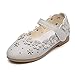 Produktbild Hmeng Mädchen Prinzessin Schuhe Ballerina Kinderschuhe Leder Sandalen Absatz Klettverschluss (28, Grau)