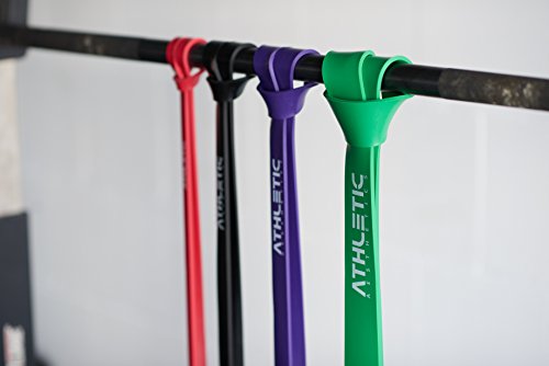 Widerstandsbänder / Fitnessbänder [Einzeln und im preiswerten Set] – In Studioqualität für Krafttraining, Bodybuilding, Powerlifting & Fitness – Für Frauen und Männer geeignet, zur Unterstützung des Trainings und bei Klimmzügen – ATHLETIC AESTHETICS - 9