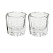 Hrhyme 2Pcs Glass Dappen Dish / Crystal Octogonal Cup Pot Acrylic Nail Art Liquid Powder