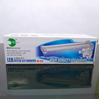 pettree Plastic Aquarium LED Light, Blue & White