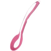 Mycey Taşıma Kutulu Mama Kaşığı - Yumuşak U&ccedil;lu - Pembe