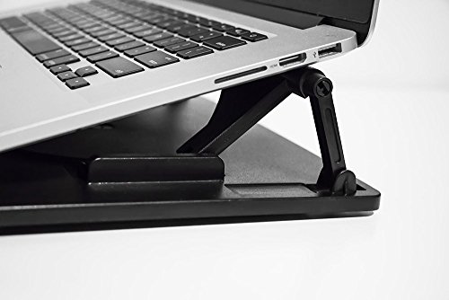 Laptopständer, Laptop Stand Notebookständer Notebook Kühler belüftet verstellbar geeignet für Macbook Air Laptops Notebooks Tablets Bücher, 15,6″, 360° - 7