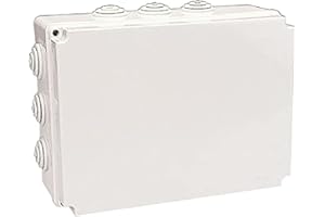 POLY POOL - PP0285 Scatola Derivazione da Incasso - Scatola Elettrica da Parete Rettangolare con Passacavi - Cassetta Derivazione con Viti per Fissaggio Coperchio - Scatola Derivazione Made In Italy