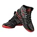 Produktbild JohnJohnsen Front Lace-up Anti-Rutsch-Wearable Basketball-Schuh-Männer beiläufige Stoßdämpfung Hoch-Spitze Sportschuh für Jugendliche (Black & red)
