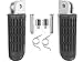 Tengchang Black Motorcycles Footrests Foot Pegs For HONDA VTR1000 1997 1998 1999 2000 2001 2002 2003 VFR800 1998-2002