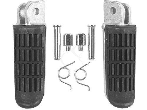 Tengchang Black Motorcycles Footrests Foot Pegs For HONDA VTR1000 1997 1998 1999 2000 2001 2002 2003 VFR800 1998-2002