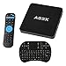 Produktbild Kasit Android 6.0 Fernsehapparat-Kasten, Google Neu A95X 1GB DDR3 RAM 8GB EMMC ROM Fernsehkasten Mittel-Spieler Superfast Amlogic S905X Viererkabelkern Cortex A53 2.0GHz 64bit WIFI HDMI 2.0 4k Kodi 16.0 Intelligente Mini-Satzoberseiten-Kästen 4K+ schwarzes I8 mini drahtlose Tastatur