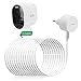 Produktbild LANMU Netzteil Adapter und Stromkabel Netzkabel mit Kabelclip Smart Home Zubehör für Arlo Ultra 4K-Überwachungskamera Sicherheitssystem (3 Meter Kabel und EU Stecker)