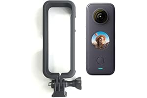 MotuTech Cadre Protection Support Fixation Adapteur pour insta360 One X2 Caméra Trou 1/4" Vis Universel Connecteur aux Trépied Perche de Selfie