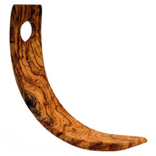WEINFLASCHENHALTER AUS OLIVENHOLZ von von Mastro Leonardo – Handarbeit aus Italien (Holz Flaschenhalter) - 2