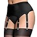 Produktbild Wide.ling Frauen Perspektive Strapshalter Strapse Dessous Oberschenkel Highs Strumpfgürtel Lingerie Strumpfhose für Strumpfgürtel und Hosenträger Gürtel (schwarz 4, S)