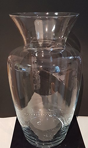 Vase hohe Glasvase übergroße Bodenvase Klarglas XXL Riesen Blumenvase, Windlicht Kristallglas grosse Öffnung 27 cm, Höhe 50 cm, mundgeblasen Oberstdorfer Glashütte - 3
