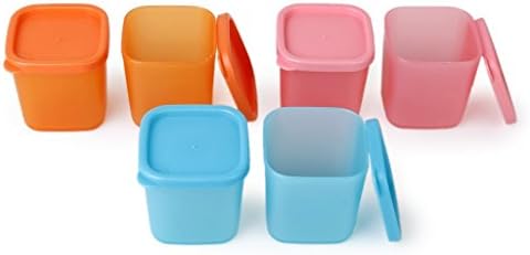 XJPP Reusable Kitchen Picnic Camping Seasoning Set Spice Container Condiment Box---6Pcs Random Colors