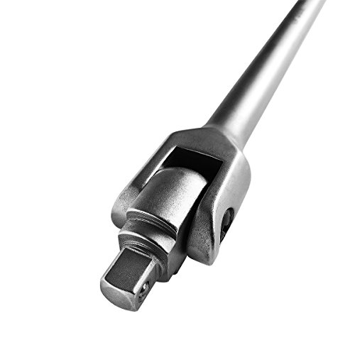 S&R Gelenkgriff Drehgriff 1/2″, 600mm Ø 20 mm Schiebegriff mit Gelenk, Extra Belastbar für Stecknüsse, Steckgriff Bruchfest, mattiert, INDUSTRIE QUALITÄT - 4