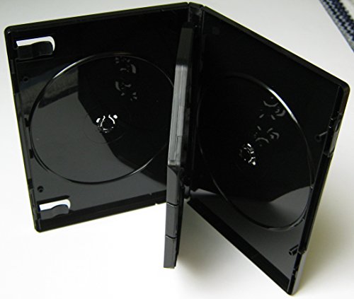 Kronenberg24 Profi DVD Hüllen 4fach 15mm schwarz – 10 Stück - 2