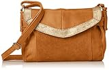  PIECES Damen Pcisaura Leather Small Cross Body Umhängetasche, Braun (Cognac), 8x20x13 cm