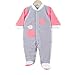 Kinousses Baby Girls' Footie pink pink 1 Month