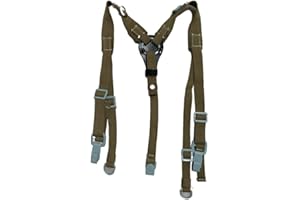 WARCRAFT EXPORTS ww1 | ww2 German OD Green Canvas Y Straps Suspender – WWII WWI German gear | ww1 ww2 german uniform