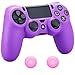 Produktbild Pandaren Silikon hülle Schutzhülle für PS4 Controller (lila) + thumb grip Stick Kappe x 2